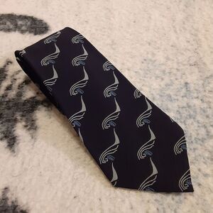 Giorgio Armani Silk Funky Wave Eye Patterned Tie